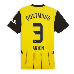 Borussia Dortmund Waldemar Anton #3 Domácí Dres 2024-25 Krátký Rukáv